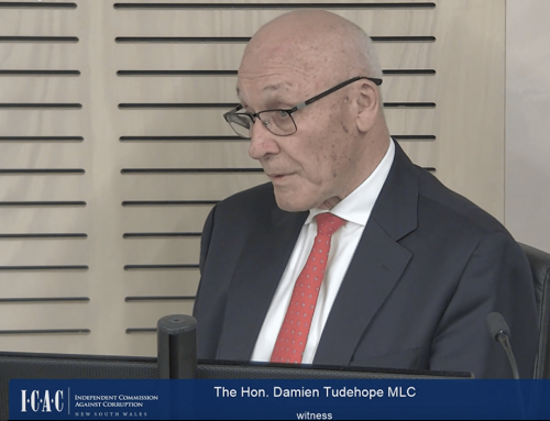 Tudehope introduced key funder to “NSW Reformers”
